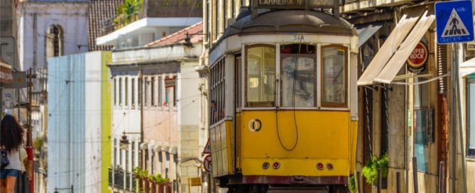 Lisbon tram — how to buy property in Portugal